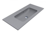Раковина для ванної Miraggio Della 1000 100х45 см Mirastone сірий 0002480