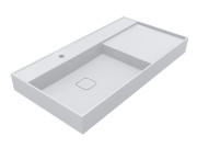 Раковина для ванної Miraggio Soul 1000 100х53 см Mirasoft білий матовий 8813396