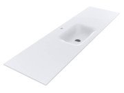 Раковина для ванной Miraggio Jessel 1800 180х45 см Mirasoft белый матовый 0002703