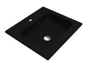 Раковина для ванной Miraggio Della 500 50,1х45,1 см Mirastone black shine 8813459