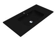 Раковина для ванної Miraggio Della 900 90х45 см Mirastone black shine 8813461