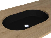 Раковина для ванной Miraggio Rome 550 55х35,1 см Mirastonе black shine 0002611