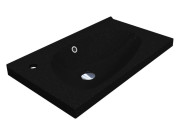 Раковина для ванной Miraggio Titania 700C 69,5х39,6 см Mirastonе black shine 8813477