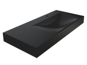 Раковина для ванної Miraggio Viola 1000 R 100х46 см Mirastonе black shine 8813480