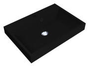 Раковина для ванной Miraggio Varna 600 59,7х41,8 см Mirastonе black shine 0002614