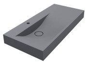 Раковина для ванной Miraggio Viola 1000 L 100х46 см Mirastonе серый матовый 0002667