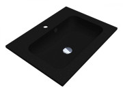 Раковина для ванной Miraggio Della 600 60,1х45,1 см Mirastone black shine 8813403