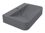Раковина для ванной Miraggio Chamonix 65,5х43,2 см Mirastone серый матовый 8813457