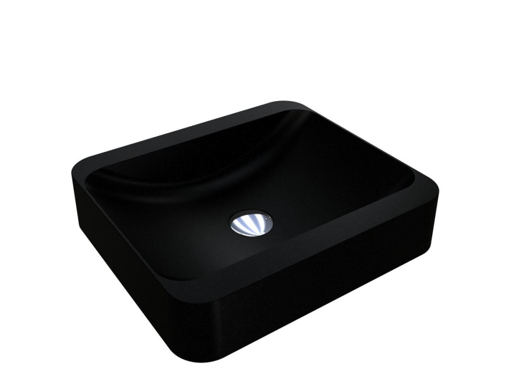 Раковина для ванної Miraggio Geneva 450 44,5х39,5 см Mirastone black shine8813464