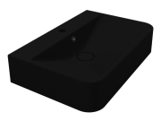 Раковина для ванної Miraggio Chamonix 65,5х43,2 см Mirastone black shine 8813456
