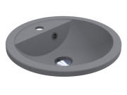 Раковина для ванной Miraggio Madison 430 43х43 см Mirastonе серый матовый 8813473