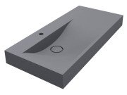 Раковина для ванной Miraggio Viola 1000 L 100х46 см Mirastonе серый матовый 0002667