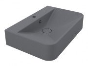 Раковина для ванной Miraggio Chamonix 65,5х43,2 см Mirastone серый матовый 8813457