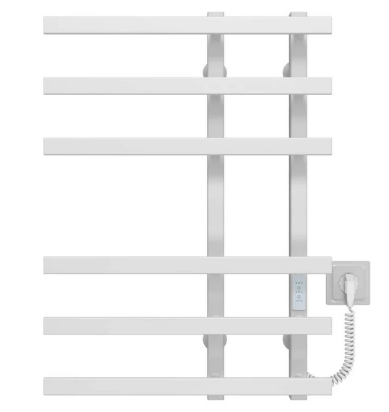 Электрический полотенцесушитель Deffi Atena П6 150х700 правое подключение белый A.AT.70.15.6.E.W.R.4