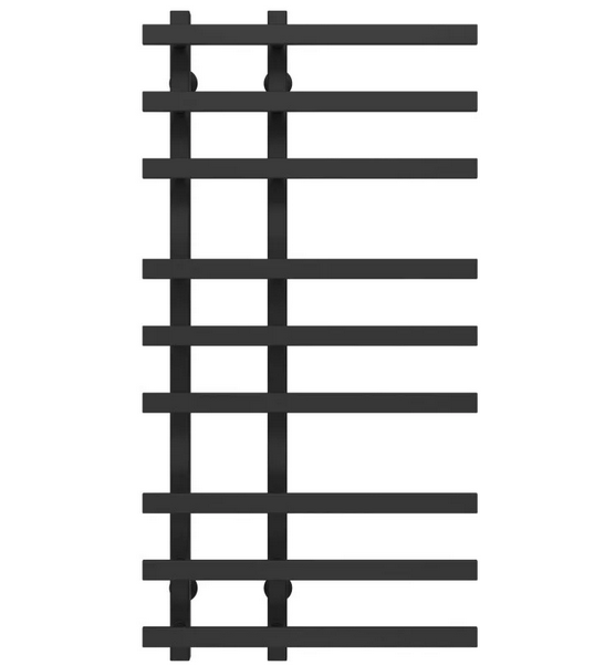 Сушка для рушників водяна Deffi Atena П9 150х1000 нижнє підключення чорний A.AT.100.15.9.B.A