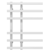 Сушка для рушників водяна Deffi Atena П6 150х700 нижнє підключення білий A.AT.70.15.6.W.A