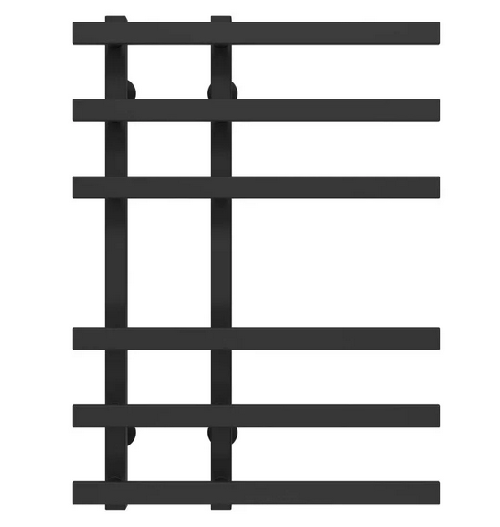 Сушка для рушників водяна Deffi Atena П6 150х700 нижнє підключення чорний A.AT.70.15.6.B.A