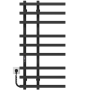Электрический полотенцесушитель Deffi Atena П9 150х1000 левое подключение черный A.AT.100.15.9.E.B.L.2