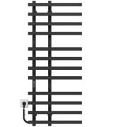 Електрична сушка для рушників Deffi Atena П12 150х1200 ліве підключення чорний A.AT.120.15.12.E.B.L.2