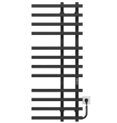Електрична сушка для рушників Deffi Atena П12 150х1200 праве підключення чорний A.AT.120.15.12.E.B.R.2