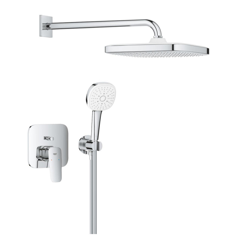 Душевая система скрытого монтажа Grohe Cubeo с Tempesta 250 хром 1053360000