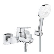 Змішувач для ванної Grohe Cubeo одноважільний з душовим набором хром 1018140000
