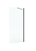 Душевая боковая стенка Roca Capital 80х195 см профиль черный/прозрачное стекло AM4408016M