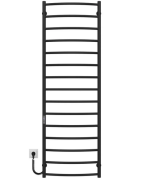 Електросушарка для рушників Deffi Класик П15 500х1600 ліве підключення JD03 чорний C.DK.160.50.15.E.B.L.1