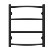 Сушка для рушників водяна Deffi Класик П4 400х500 нижнє підключення чорний C.DK.50.40.4.B.A