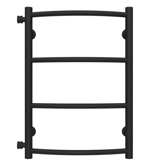 Сушка для рушників водяна Deffi Класик П4 400х600 бічне ліве підключення чорний C.DK.60.40.4.B.B