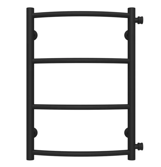 Полотенцесушитель водяной Deffi Классик П4 400х600 боковое правое подключение черный C.DK.60.40.4.B.C