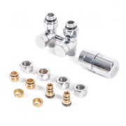 Комплект Теrma интегрированный запорный прямой 50 ось латунь хром WRZOSSC2-CR