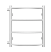 Полотенцесушитель водяной Deffi Классик П4 400х500 боковое левое подключение белый C.DK.50.40.4.W.B