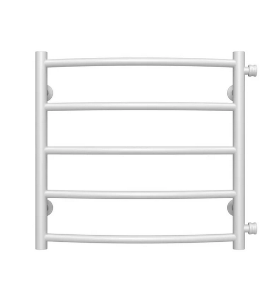 Полотенцесушитель водяной Deffi Классик П5 500х500 боковое правое подключение белый C.DK.50.50.5.W.C