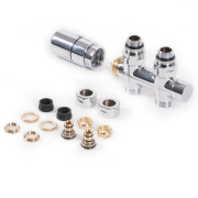 Комплект Теrma інтегрований термостатичний прямий правий латунь хром WRZT5G4-CR