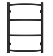 Полотенцесушитель водяной Deffi Классик П4 400х600 нижнее подключение черный C.DK.60.40.4.B.A