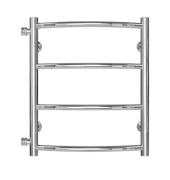 Полотенцесушитель водяной Deffi Классик П4 400х500 боковое левое подключение хром C.DK.50.40.4.C.B