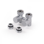 Кран Теrma комбинированный запорный прямой латунь сатин TGEOST002