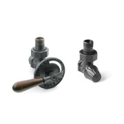 Комплект Теrma Сlassic Art регулирующий угловой антрацит TGERANT01