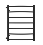 Сушка для рушників водяна Deffi Класик П7 500х700 бічне ліве підключення чорний C.DK.70.50.7.B.B