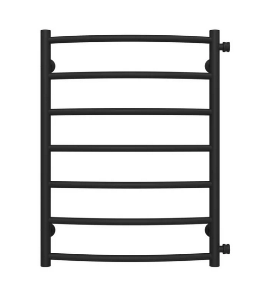 Полотенцесушитель водяной Deffi Классик П7 500х700 боковое правое подключение черный C.DK.70.50.7.B.C