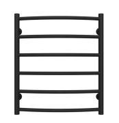 Полотенцесушитель водяной Deffi Классик П6 500х600 нижнее подключение черный C.DK.60.50.6.B.A