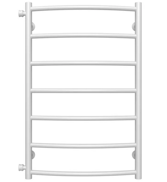 Полотенцесушитель водяной Deffi Классик П7 500х800 боковое левое подключение белый C.DK.80.50.7.W.B