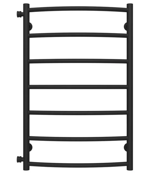 Сушка для рушників водяна Deffi Класик П7 500х800 бічне ліве підключення чорний C.DK.80.50.7.B.B