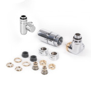 Комплект Теrma термостатический трехосевой с возможностью монтажа через клапан правый латунь хром WRZTCG5-CR