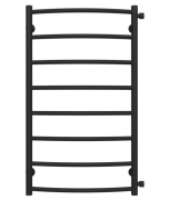 Сушка для рушників водяна Deffi Класик П8 500х900 бічне праве підключення чорний C.DK.90.50.8.B.C