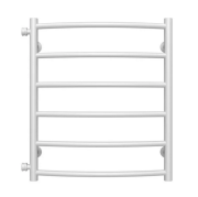 Полотенцесушитель водяной Deffi Классик П6 500х600 боковое левое подключение белый C.DK.60.50.6.W.B