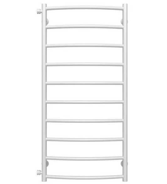 Полотенцесушитель водяной Deffi Классик П10 500х1100 боковое левое подключение белый C.DK.110.50.10.W.B