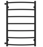 Полотенцесушитель водяной Deffi Классик П7 500х800 боковое левое подключение черный C.DK.80.50.7.B.B