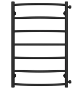 Сушка для рушників водяна Deffi Класик П7 500х800 бічне праве підключення чорний C.DK.80.50.7.B.C